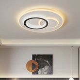 Plafoniera LED 47 cm Alb/Negru