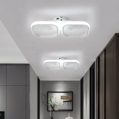 Lustra LED Moderna, 34.5*17*7 cm, Alb