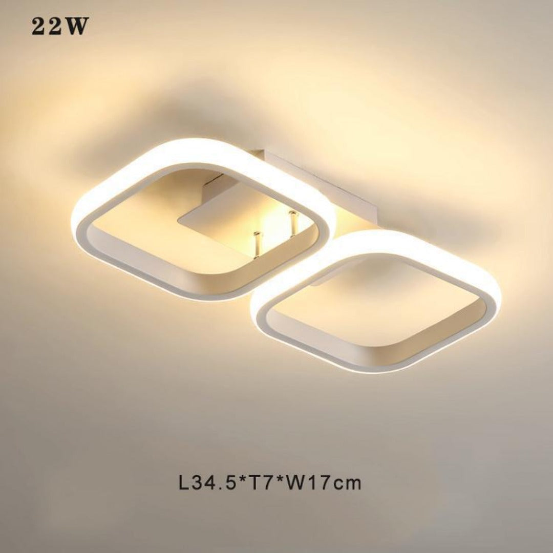 Lustra LED Moderna, 34.5*17*7 cm, Alb