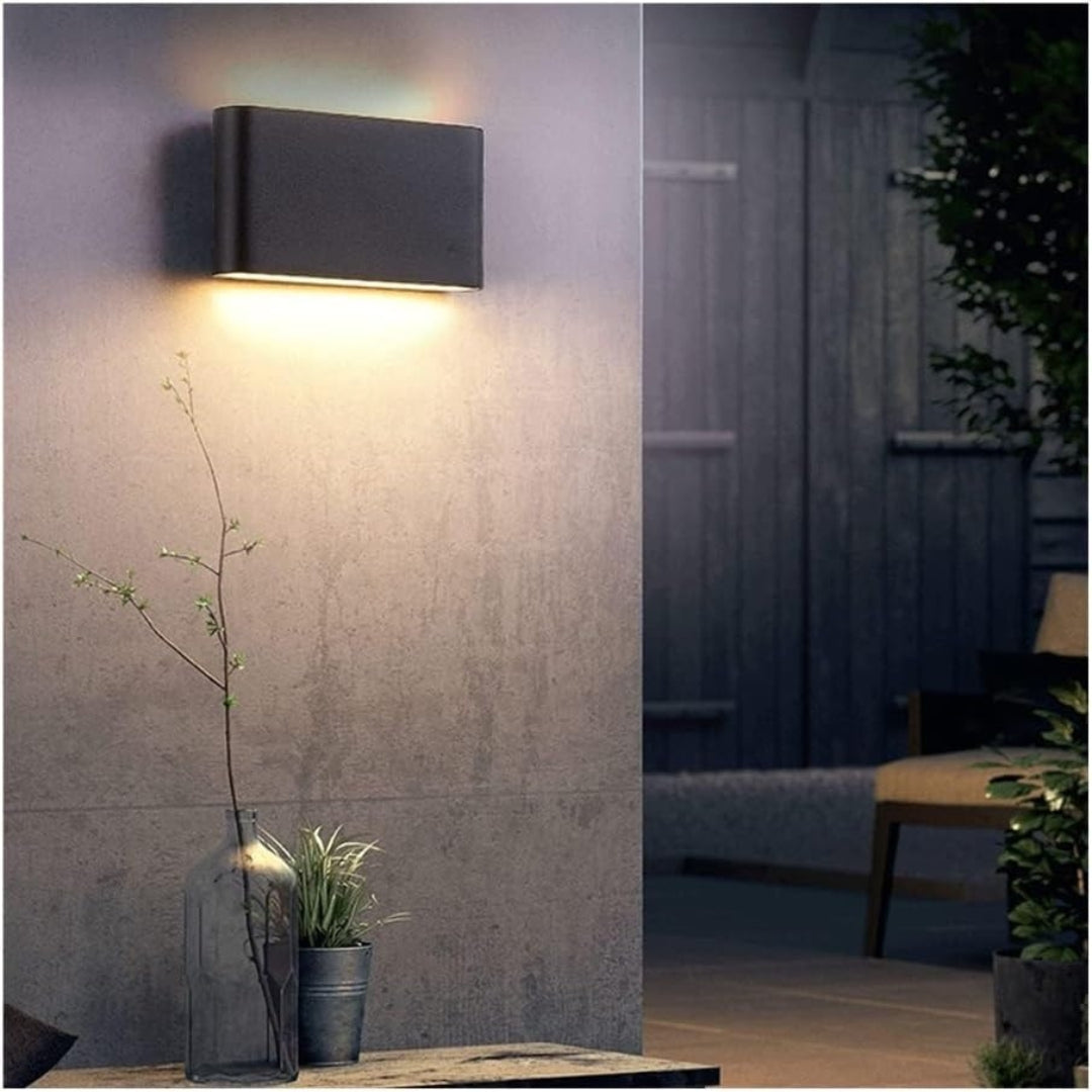 Aplica LED Exterior 17.5*9*3 cm,  Negru