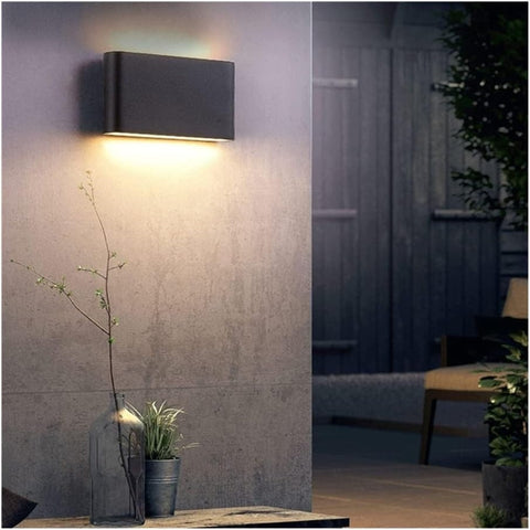 Aplica LED Exterior 17.5*9*3 cm,  Negru