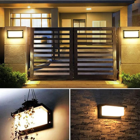 Aplica LED Exterior, 26*12*12 cm, Negru