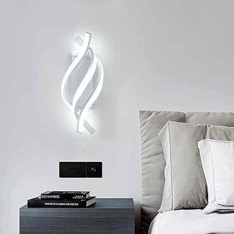 Aplica  LED Perete Elegantă, 12*33 cm, Alb