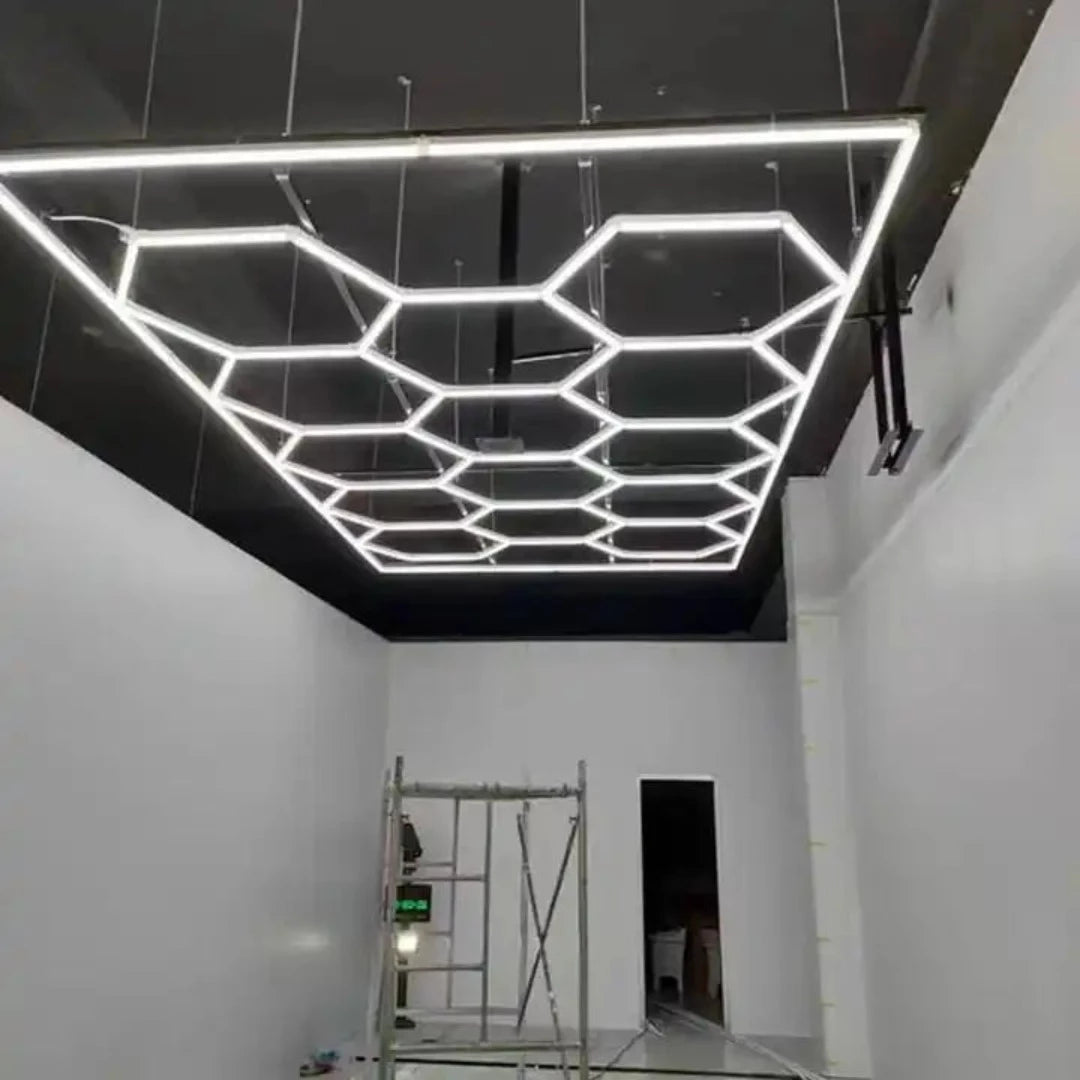 HoneyComb LED, Hexagon Luminos Modular, 484*243 cm